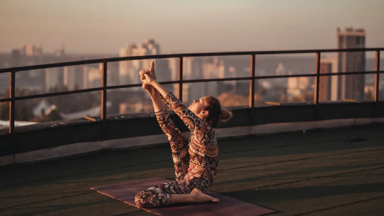 women doing yoga